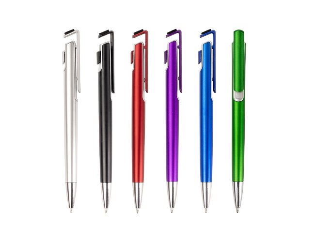 Caneta Pl�stica com Suporte para Celular