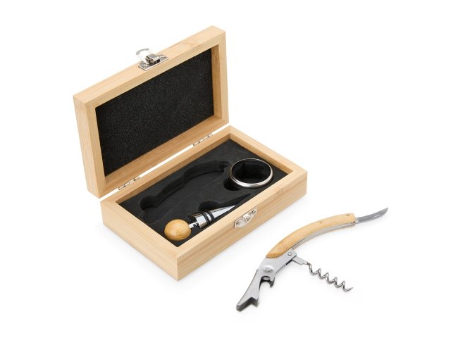 Kit Vinho Bambu 3 Peças