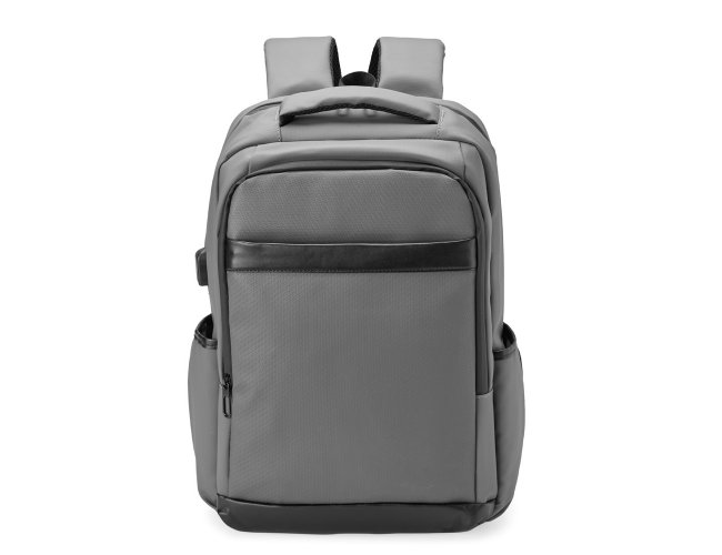 Mochila Couro Sinttico USB 21 Litros