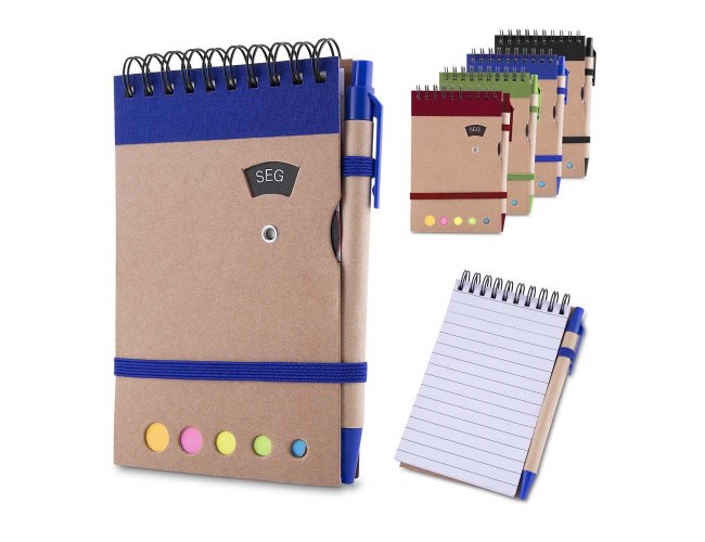 Mini caderno com caneta