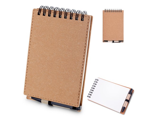 Mini Caderno de anotaes com caneta